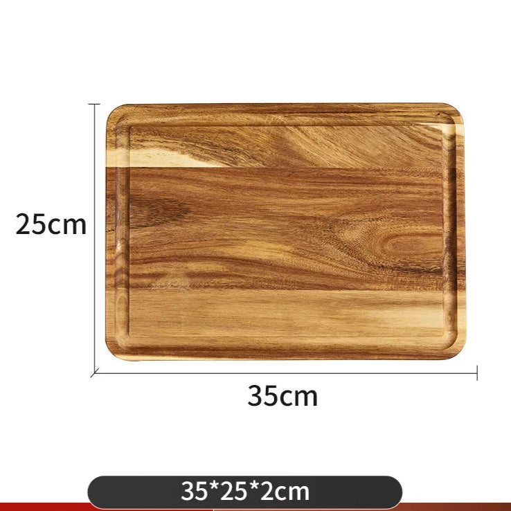 Planche à découper en bois naturel de noyer - Dimensions 25x35cm