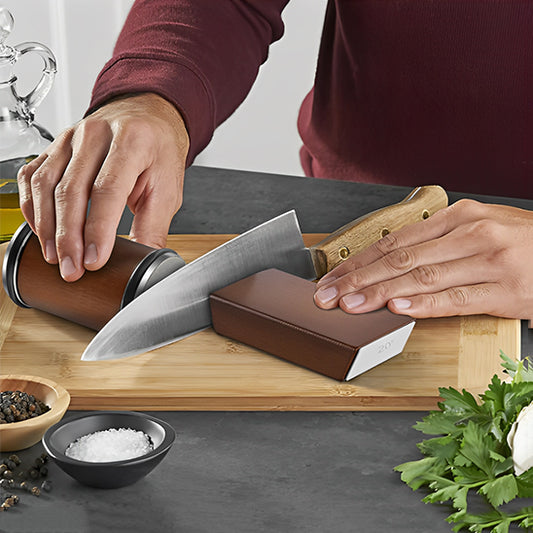 Affûtez tous vos couteaux de cuisine de facon précise et sécuritaire