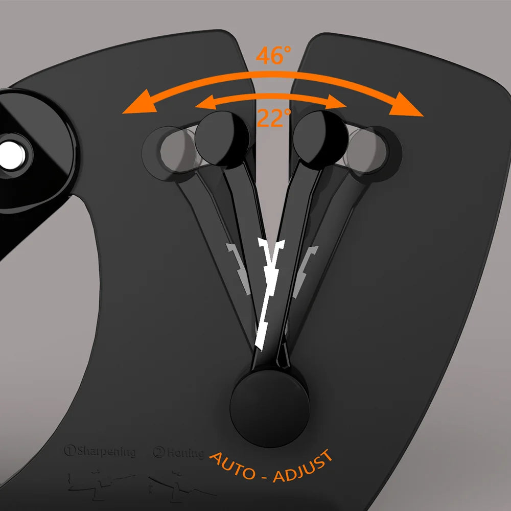 Grâce à son détecteur d'angle ajustable, notre aiguiseur couteau professionnel détecte et s'adapte automatiquement à tous types de lames