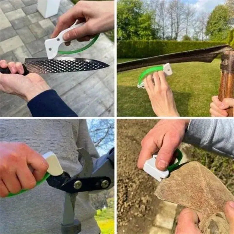 Des couteaux de cuisine aux outils du jardins, l'aiguiseur de couteau pro SharpPro s'adapte à tous types de lames