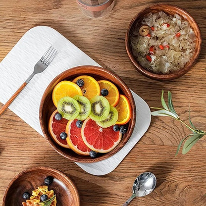 Nos bols en bois de noyer sont parfaits pour les Poke bowl, les céréales matinales ou de savoureux fruits frais