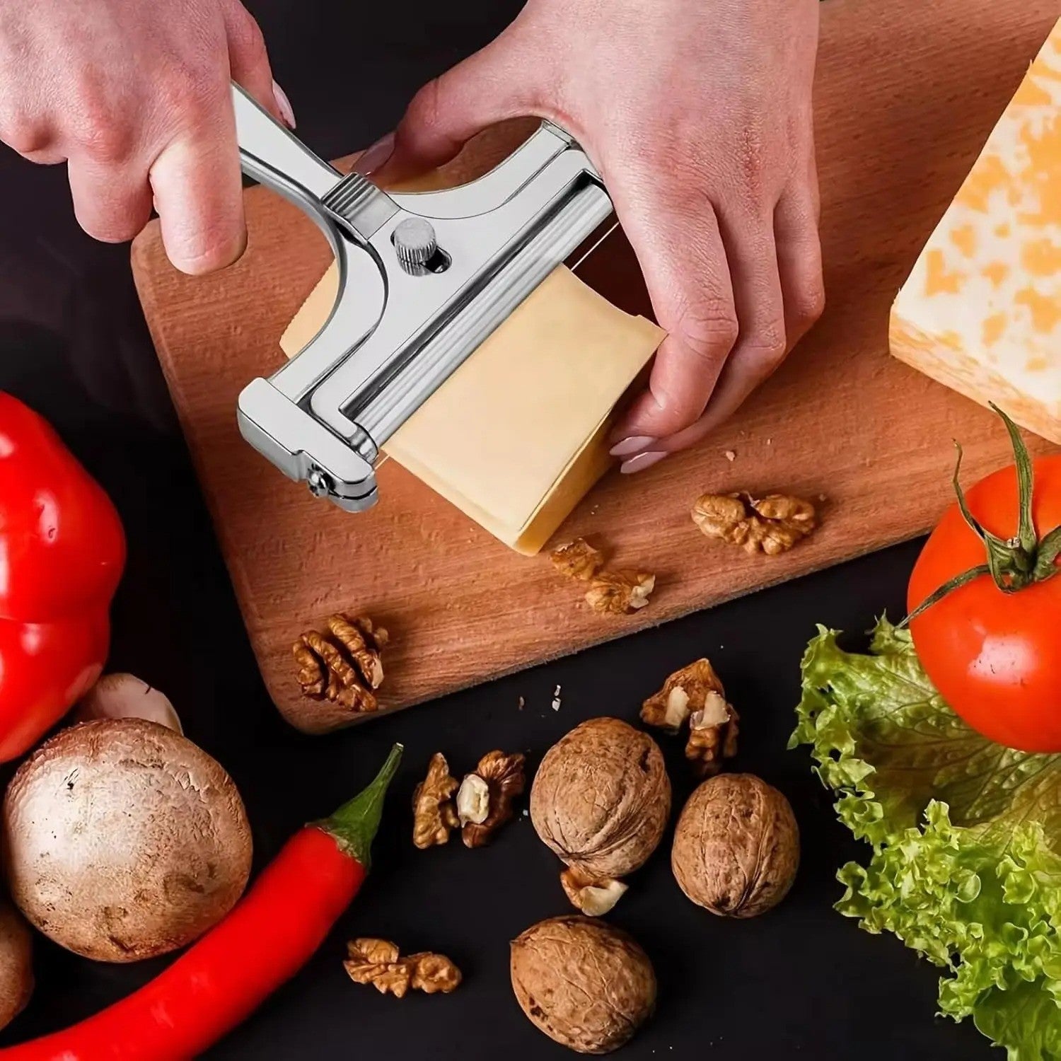 Le couteau à fromage indispensable pour des tranches de fromage régulières et parfaites