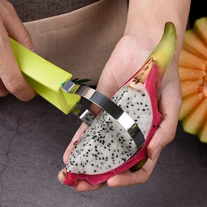 Coupe fruit 4 en 1 - Le couteau idéal pour trancher vos fruits du dragon kiwi papaye et autres fruits exotiques