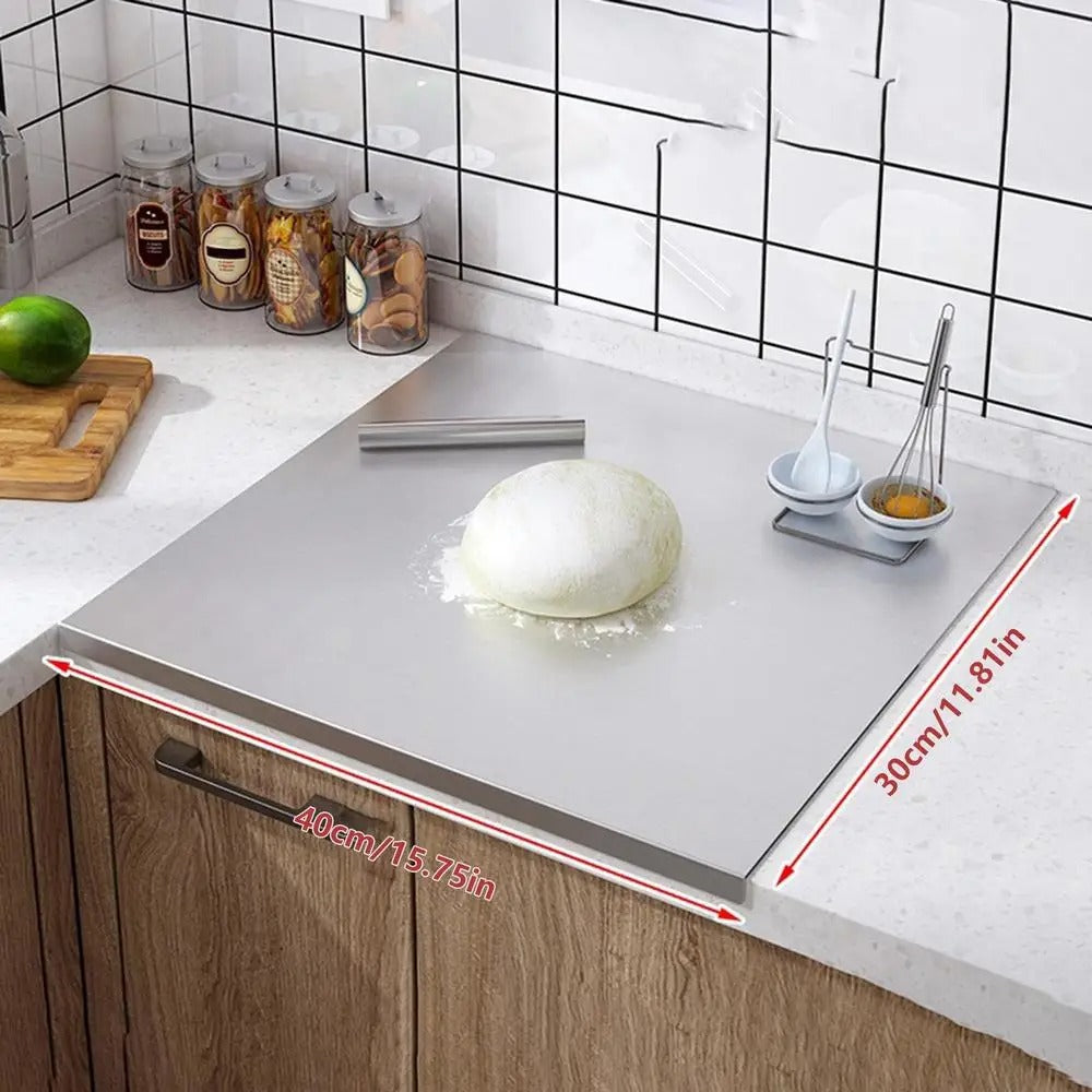 Planche de cuisine en acier inoxydable_Dimensions 40x30cm