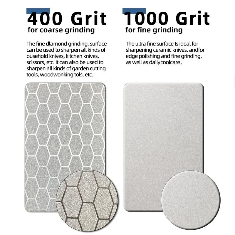 La Pierre a Aiguiser Ceramond est munie d'une double face au tungstène diamanté (grains 400 et 1000) pour un affûtage progressif et précis