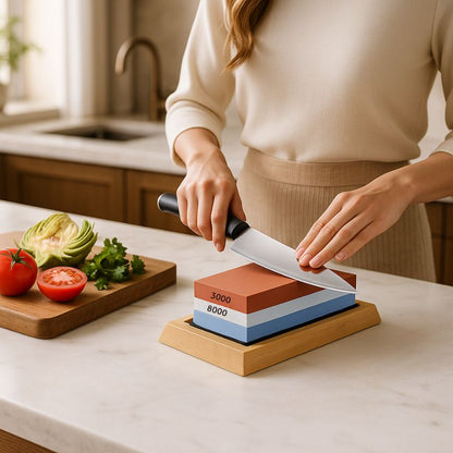 Affûtez vos couteaux en toute sécurité et savourez la fraîcheur de vos aliments préférés