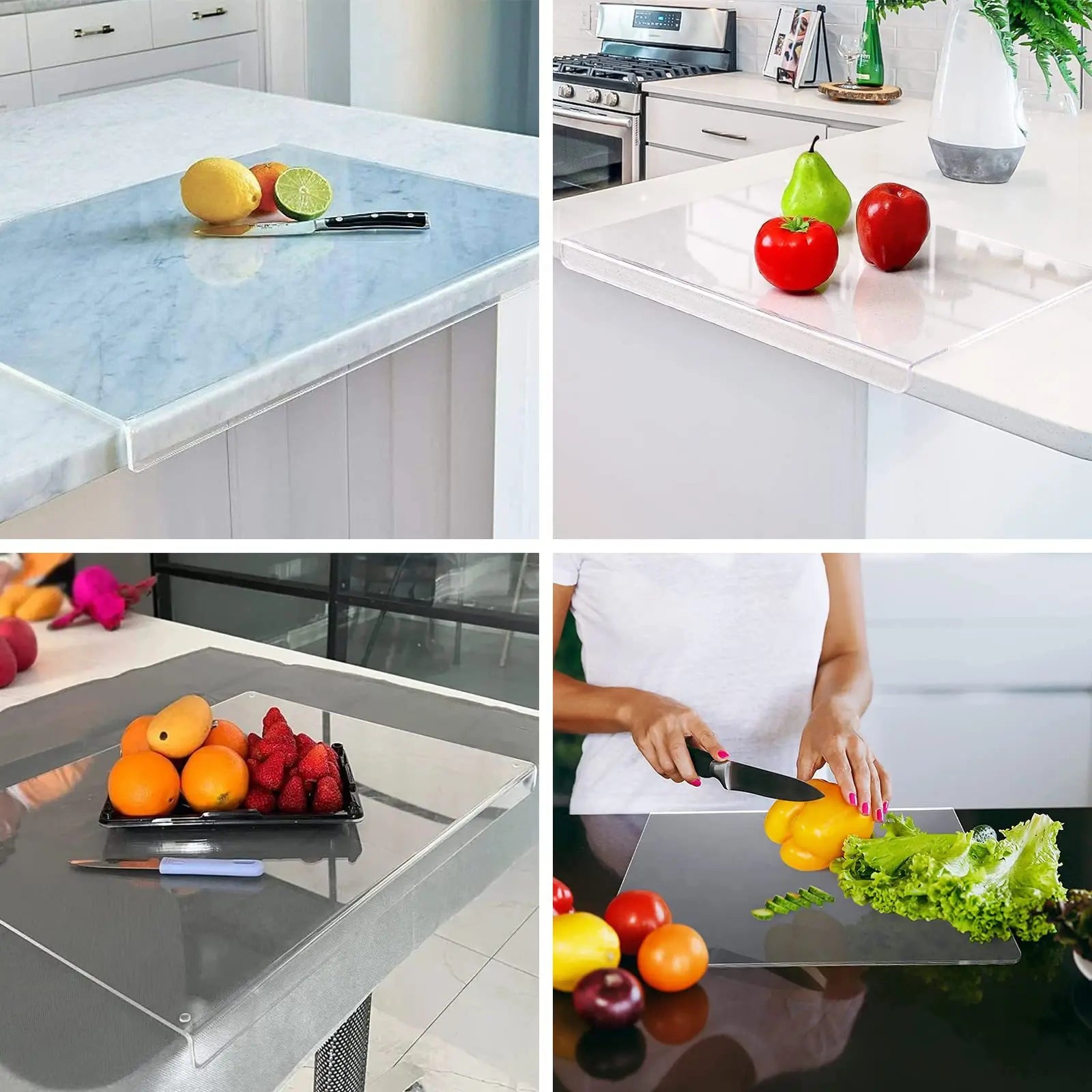 Voici la planche de cuisine qu'il vous faut pour toutes vos préparations tout en protégeant vos comptoirs, qu'ils soient en marbre, en quartz, en granite ou en bois