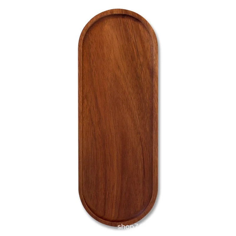 Plateau en bois oval 10.5x29cm