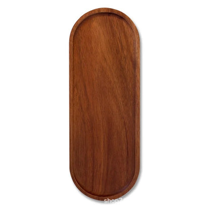 Plateau en bois oval 10.5x29cm