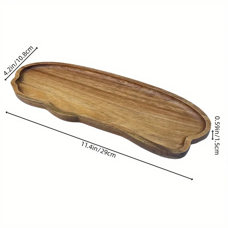 Plateau en bois de noyer Taille M Dimensions 10.8x29cm