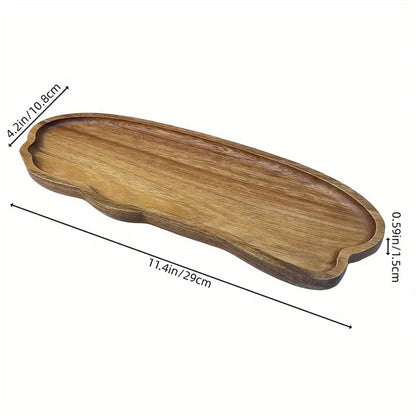 Plateau en bois de noyer Taille M Dimensions 10.8x29cm