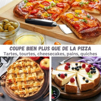Notre roulette à pizza professionnelle coupe bien plus que de la pizza. Elle est idéale pour couper les tartes les gâteaux les quiches et bien plus encore